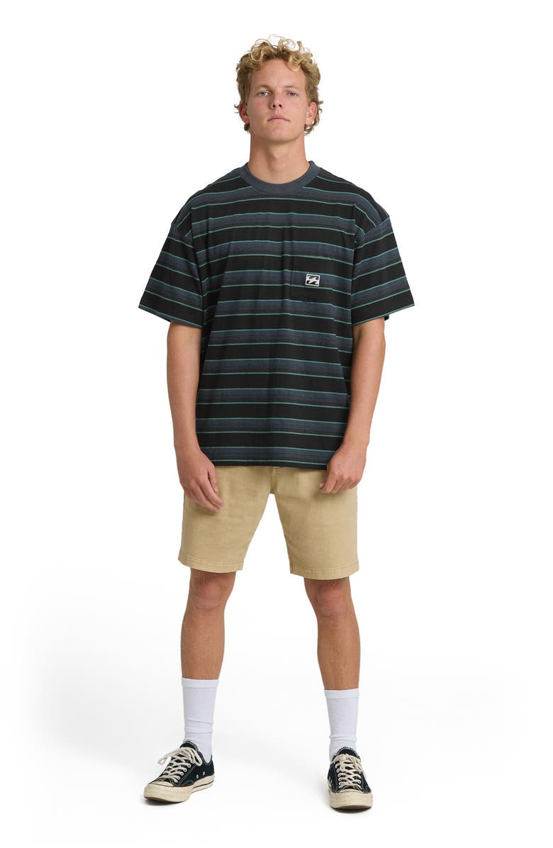 Billabong Baxter Oversize Stripe Pocket T-Shirt, Alternate, color, 