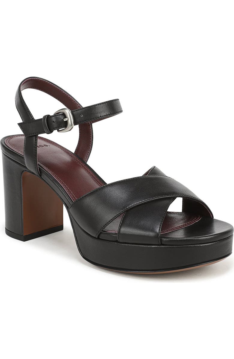 Vince Ericka Ankle Strap Platform Sandal, Main, color, Black