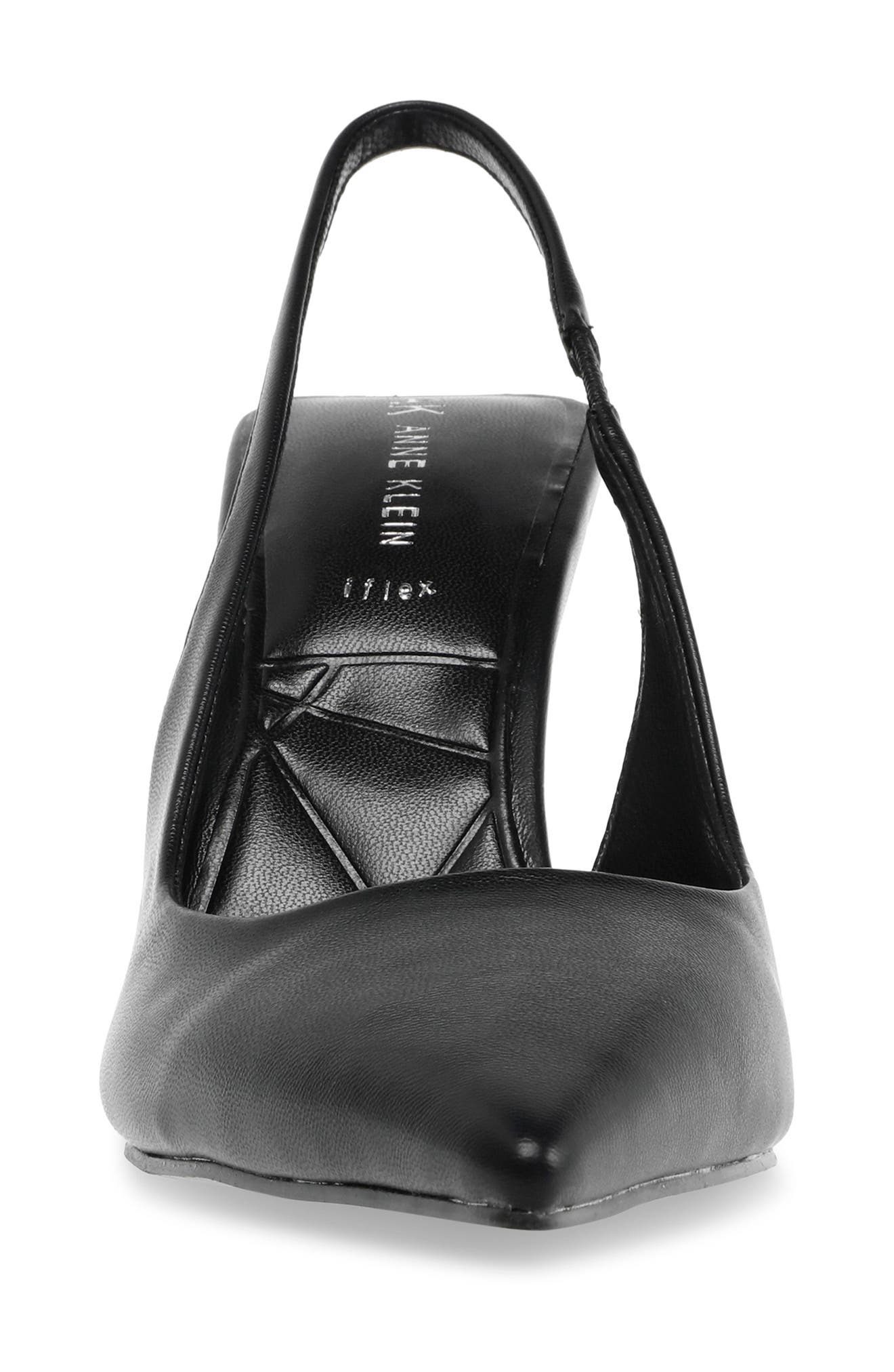 Anne Klein Indianna Slingback Pump, Alternate, color, Black Fabric