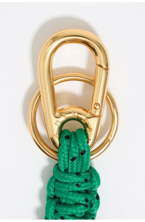 Bimba Y Lola Heart Key Ring With Ropes In Green