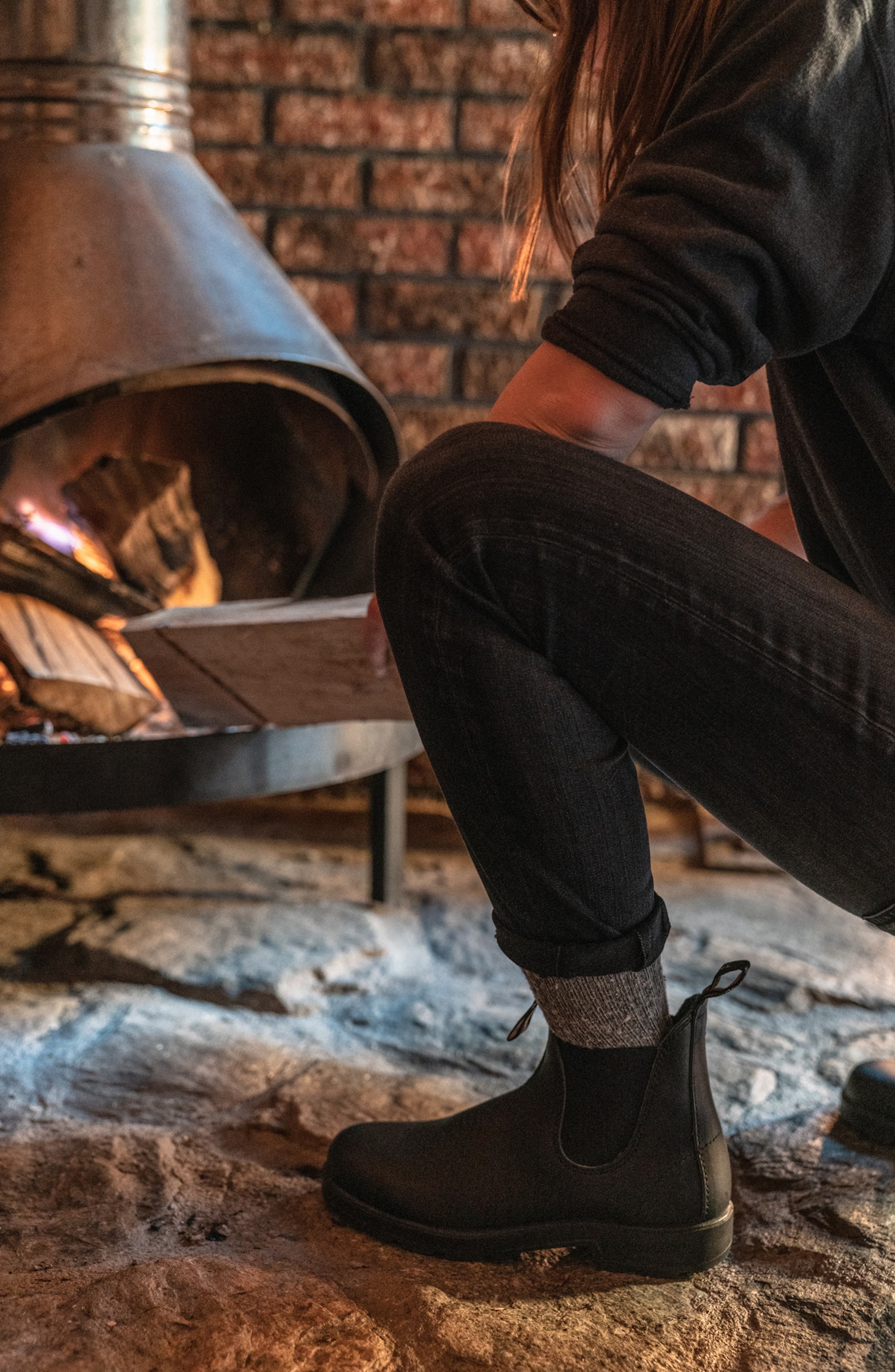Blundstone Footwear Chelsea Boot, Alternate, color, Black Leather