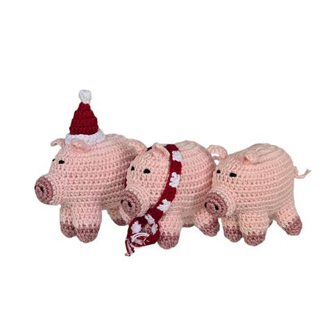 Crochet Pig Ornaments