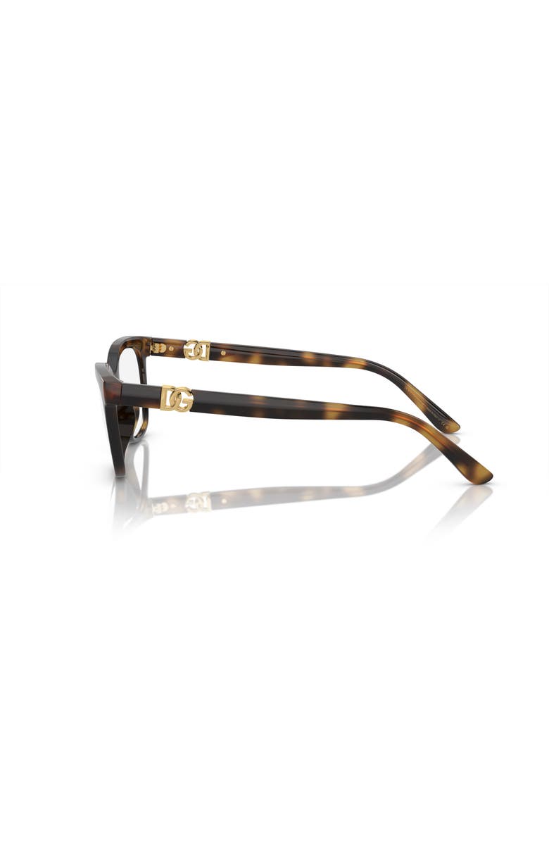 Dolce&Gabbana 52mm Butterfly optical glasses, Alternate, color, Tortoise