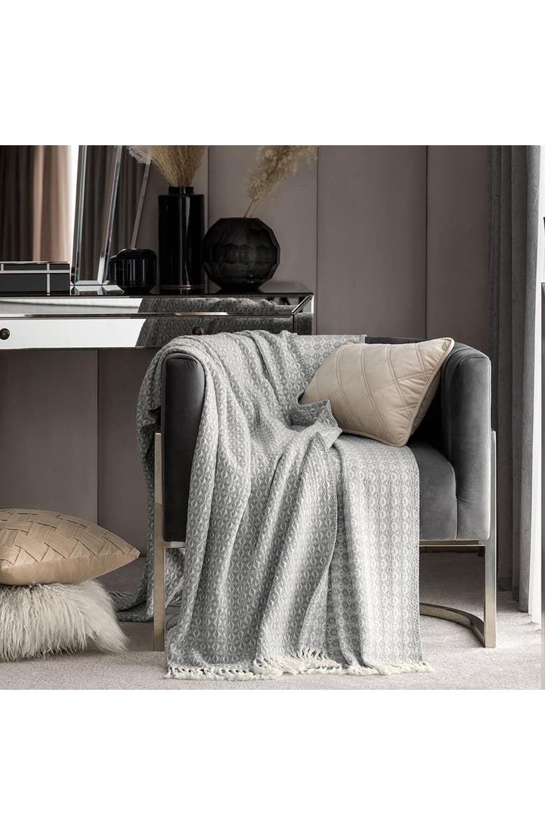 Togas Rocher throw, Alternate, color, Grey