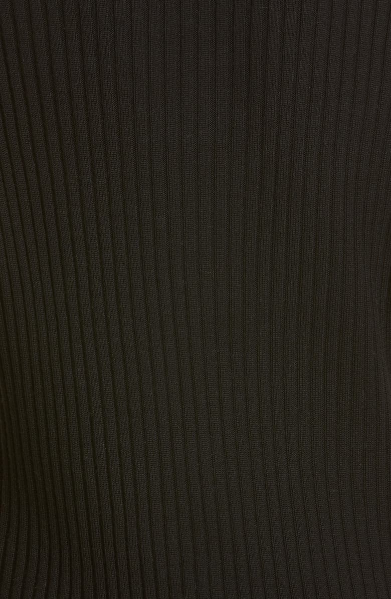 Opening Ceremony Rib Wool Cardigan with Feather Trim, Alternate, color, 