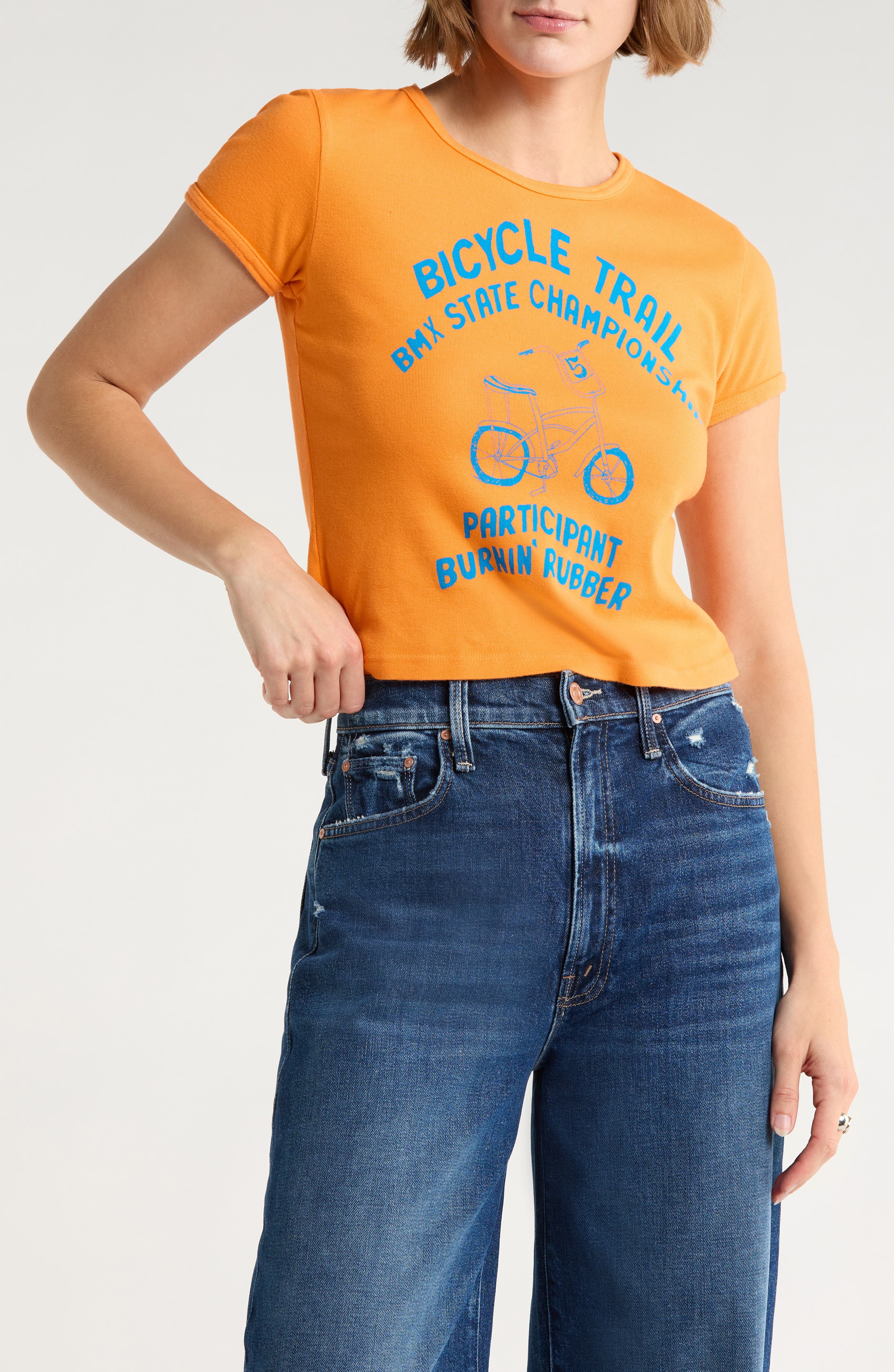 MOTHER The Itty Bitty Cotton Graphic Baby Tee