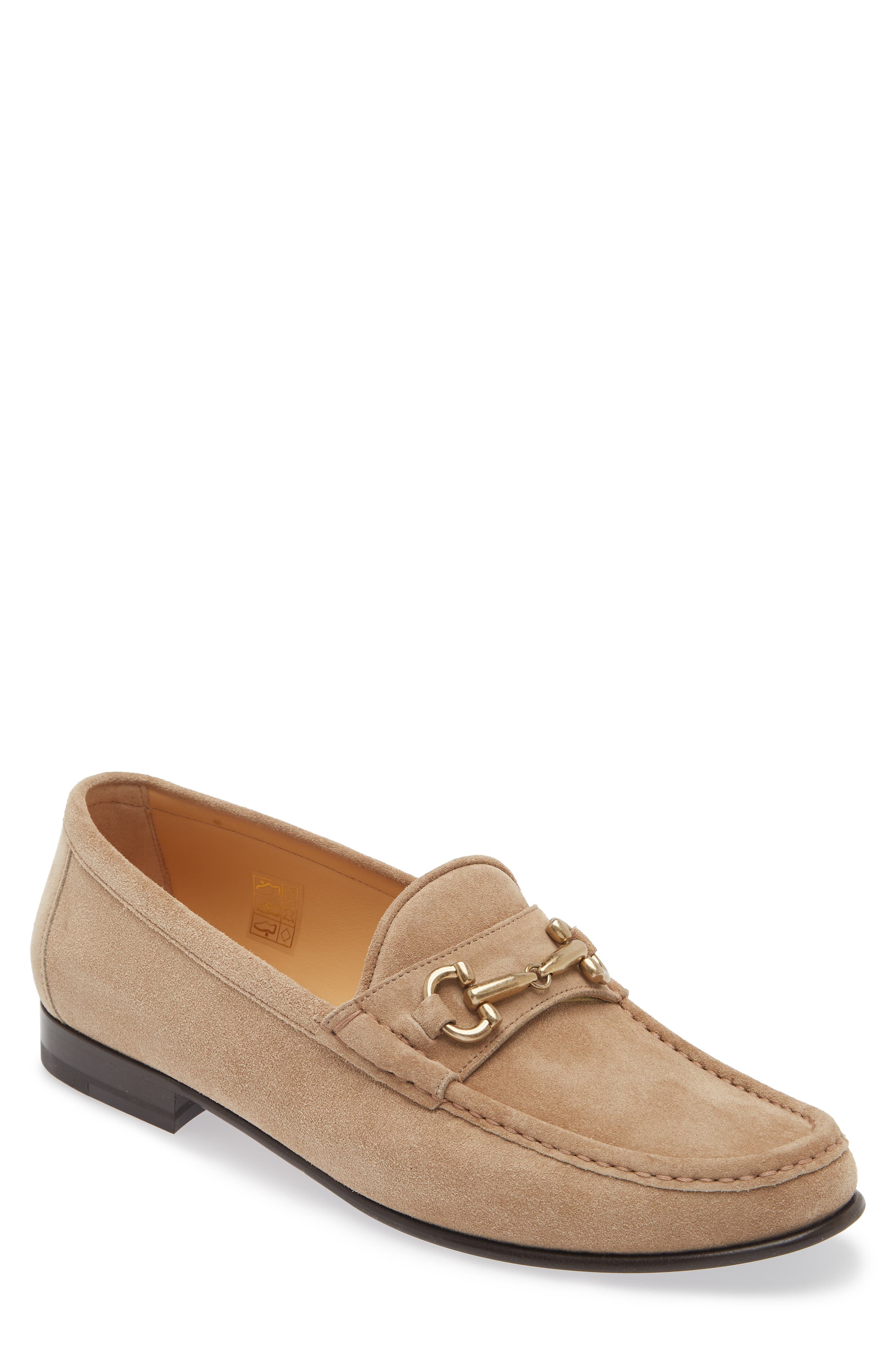 Brunello Cucinelli Horse Bit Suede Loafer, Main, color, 