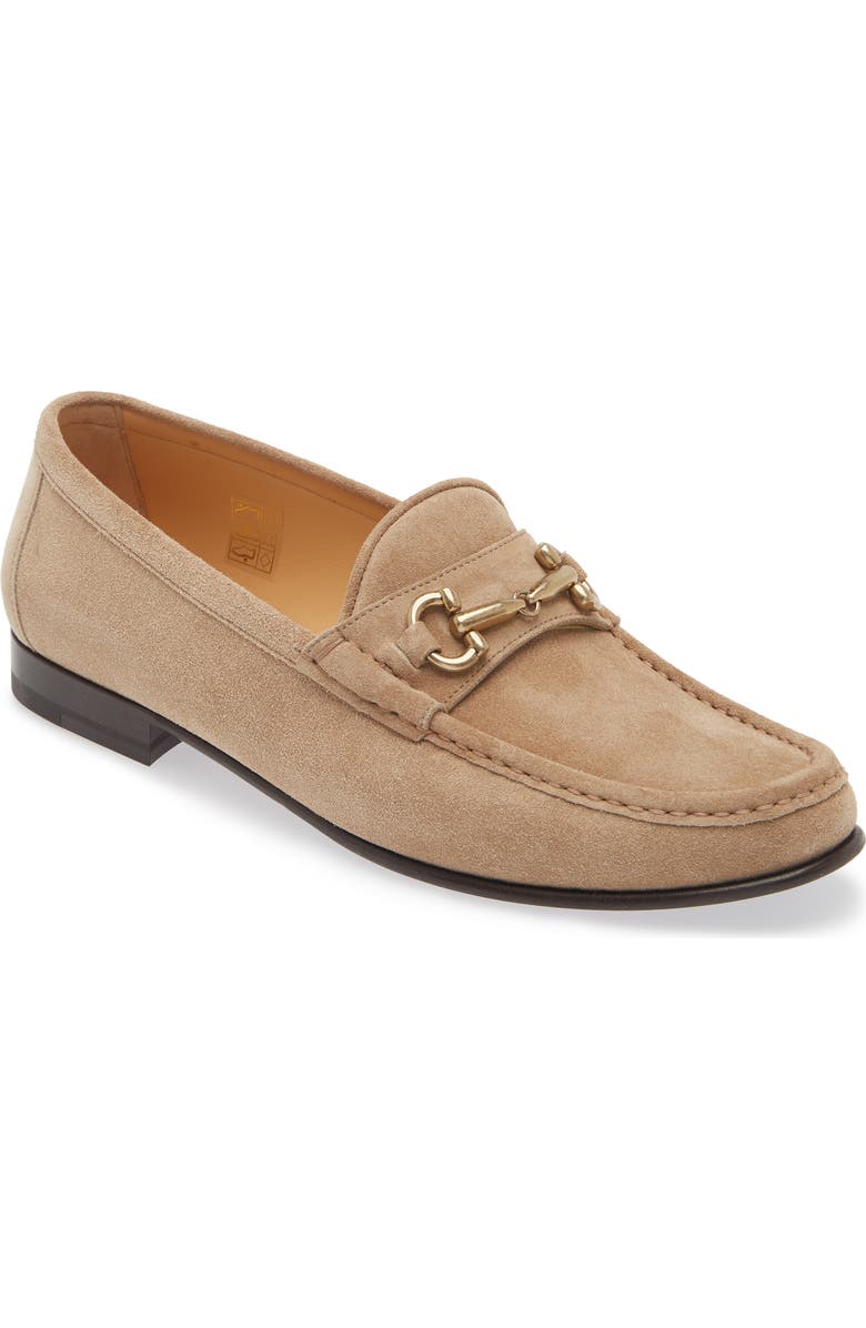 Brunello Cucinelli Horse Bit Suede Loafer, Main, color,