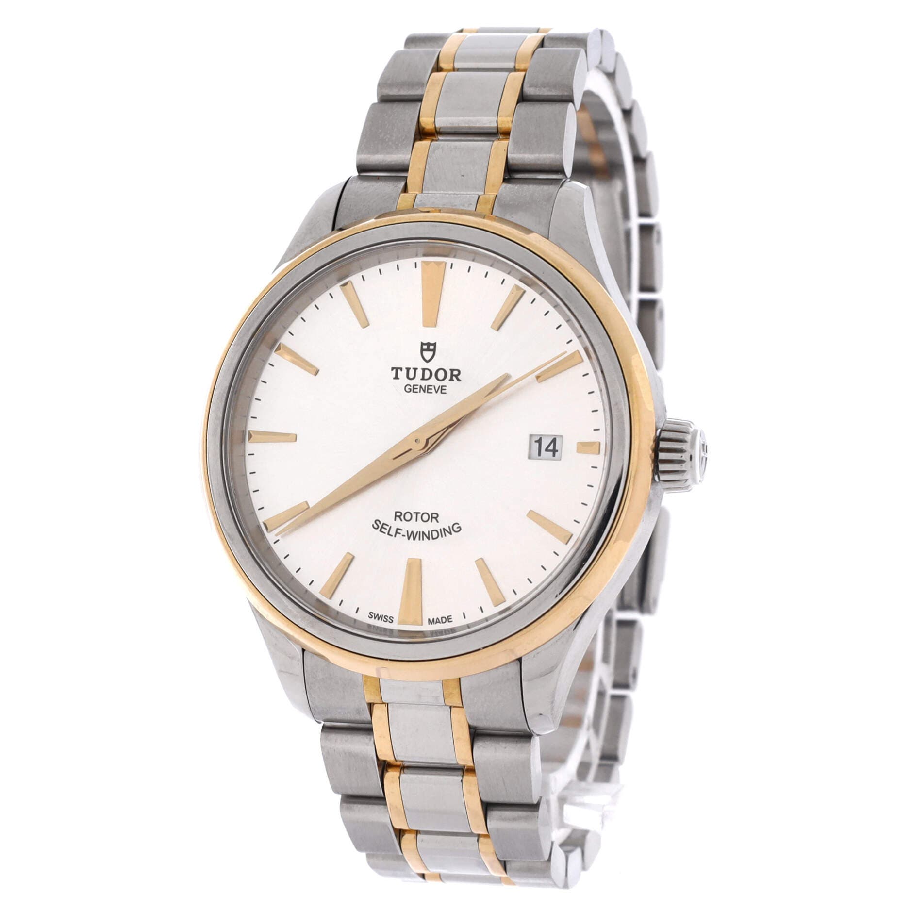 Style Automatic Watch Stainless Steel and Yellow Gold 38, Alternate, color, Metallic Silver