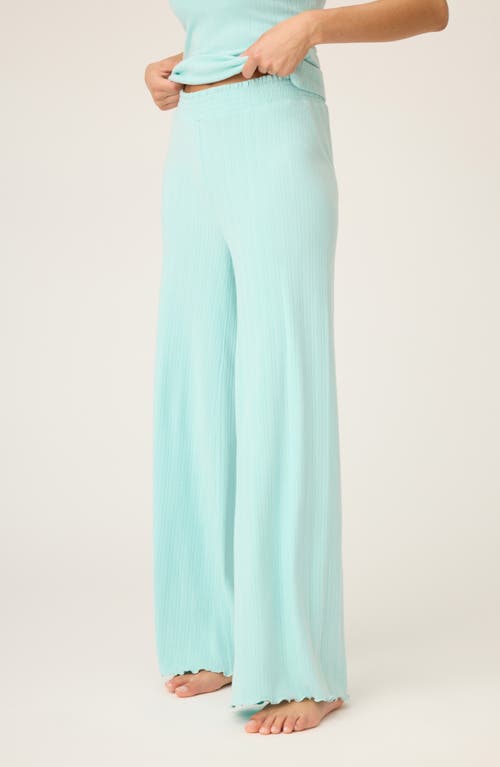 Pj Salvage Pointelle Pajama Pants In Green