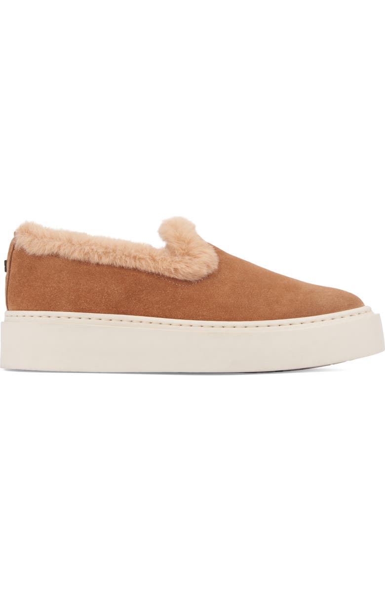 Aquatalia Letty Faux Fur Lined Slip-On Shoe, Alternate, color,