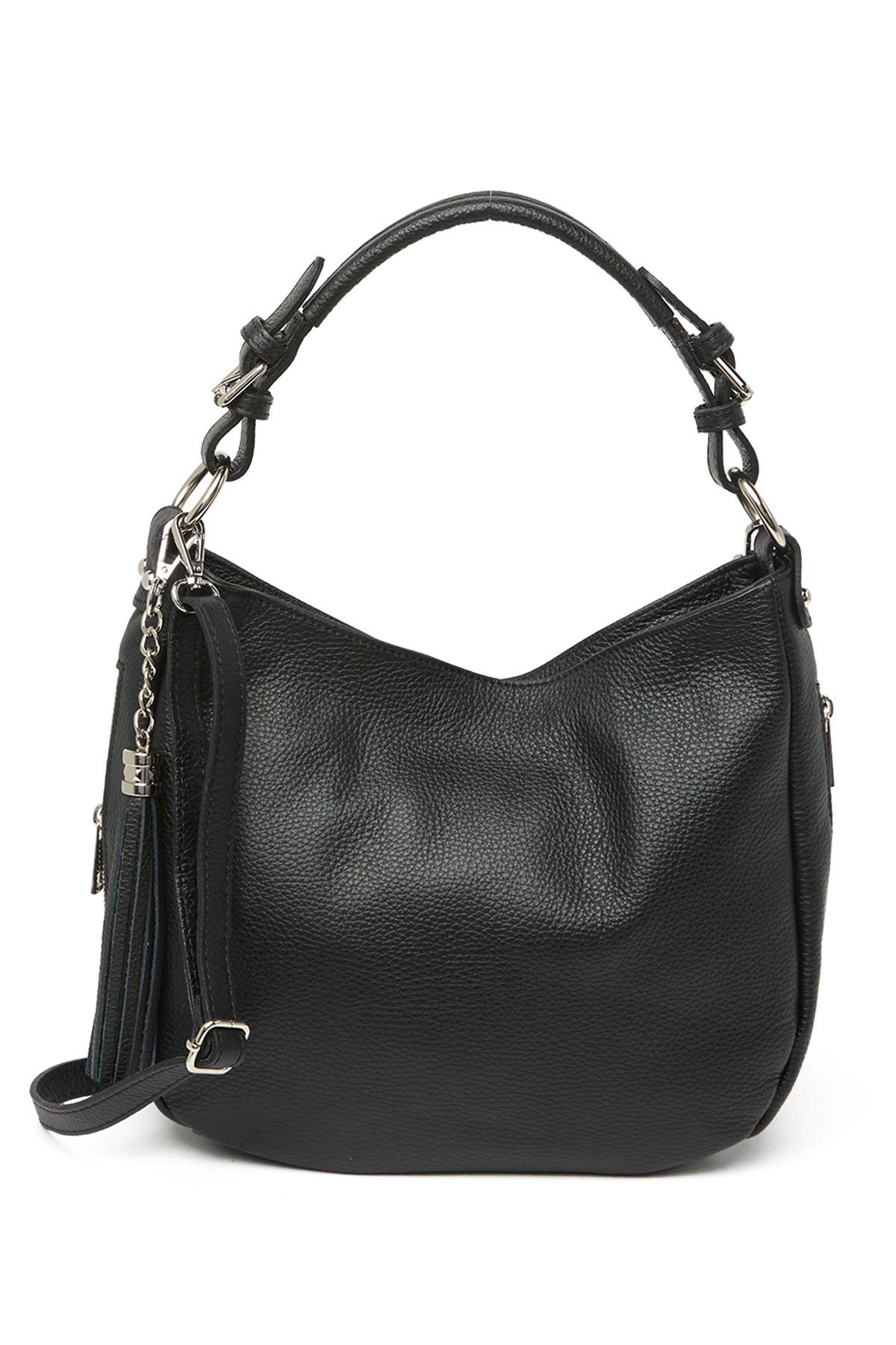 MASSIMO CASTELLO Top Handle Leather Crossbody Bag, Main, color, 