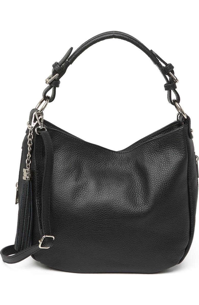 MASSIMO CASTELLO Top Handle Leather Crossbody Bag, Main, color,