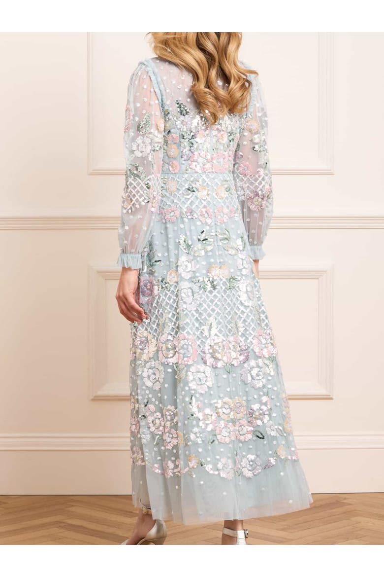 Rosalie Ankle Gown, Alternate, color, French Blue