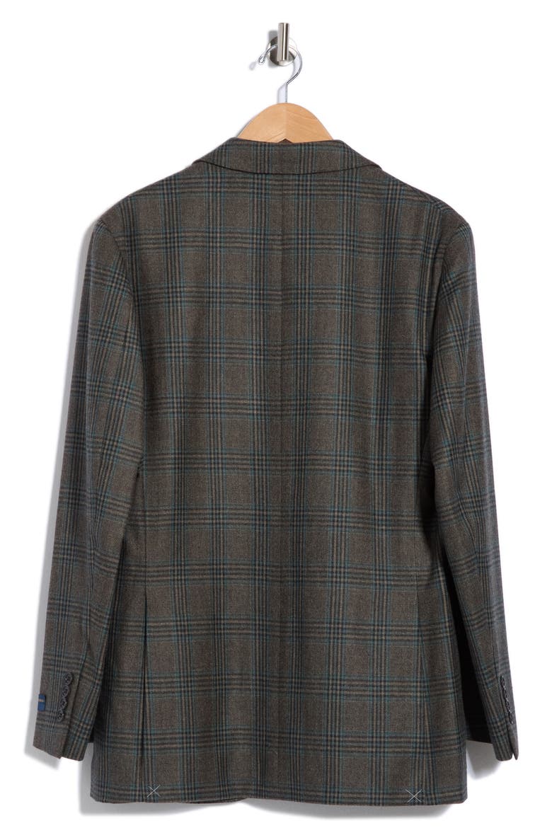 Check Wool Sport Coat, Alternate, color, OLIVE TEAL CHECK