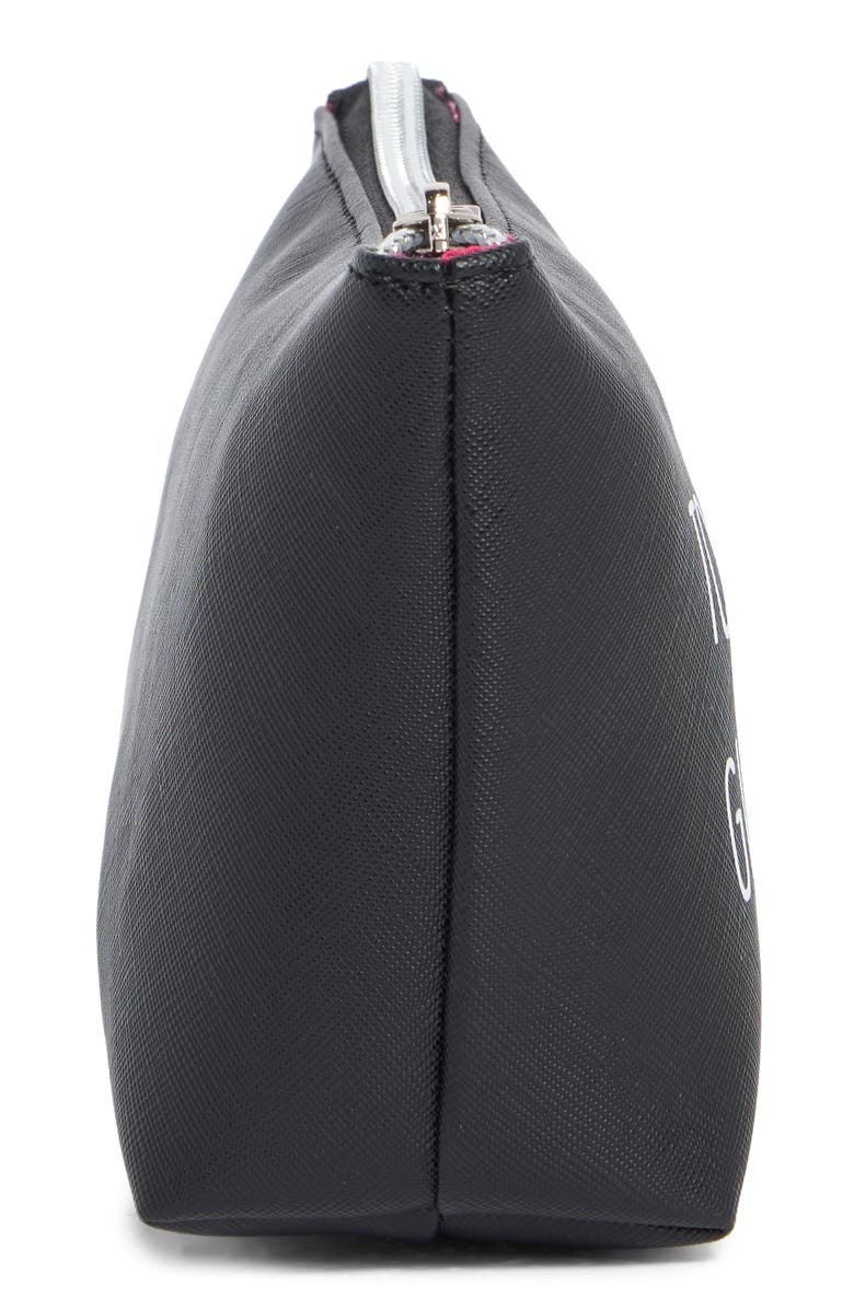 BCBG Too Glam Cosmetic Case, Alternate, color, Black