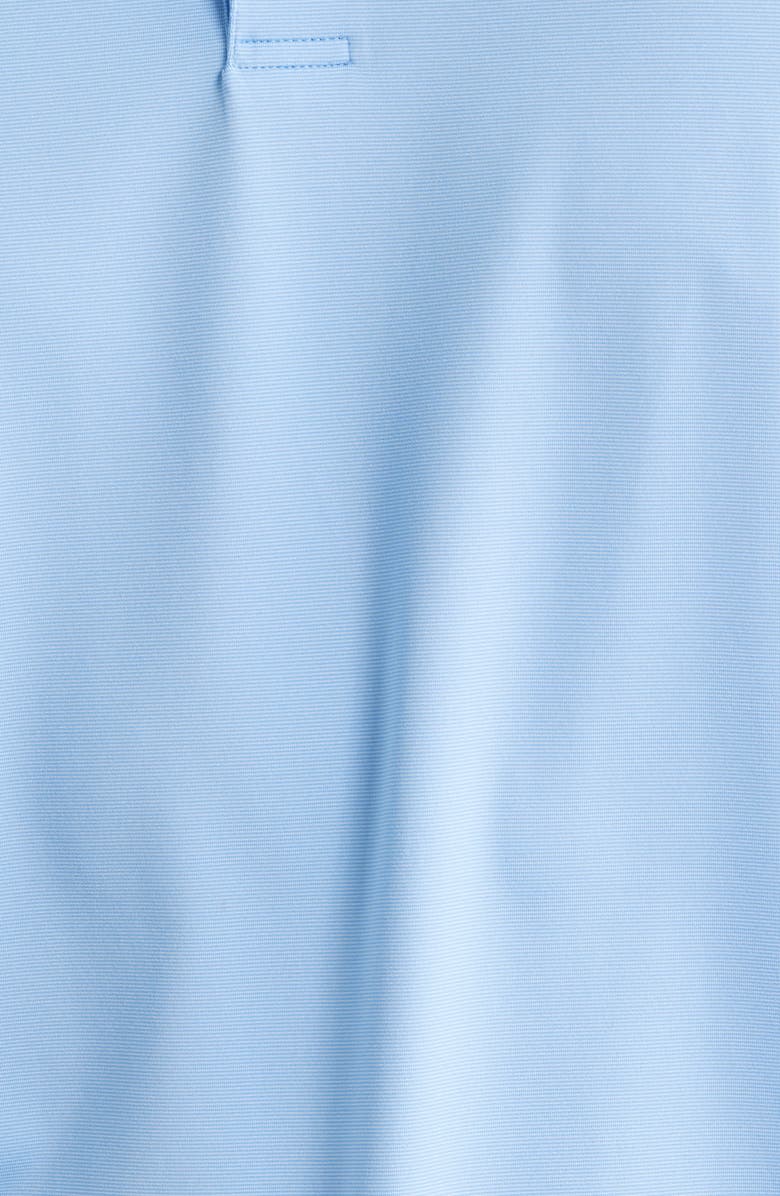 Peter Millar Holden Solid Long Sleeve Performance Polo, Alternate, color, Bluebird