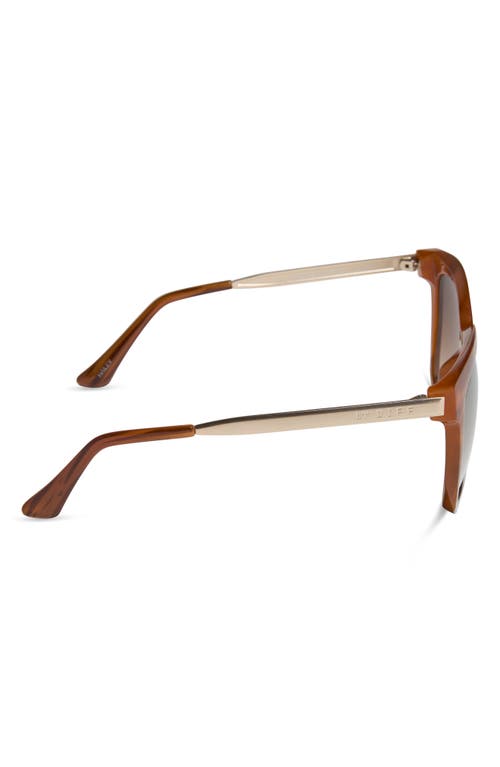 Diff 54mm Square Sunglasses In Harvest Tortoise