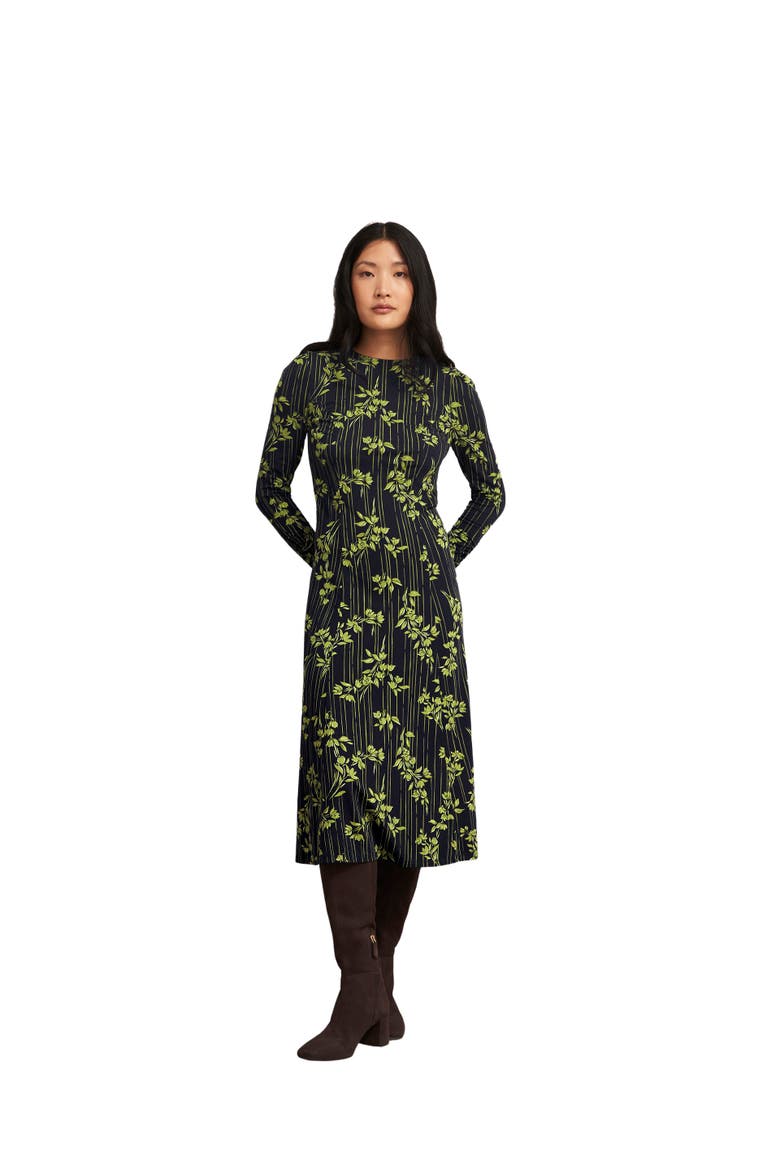 Alison Jersey Dress, Main, color, Navy Green