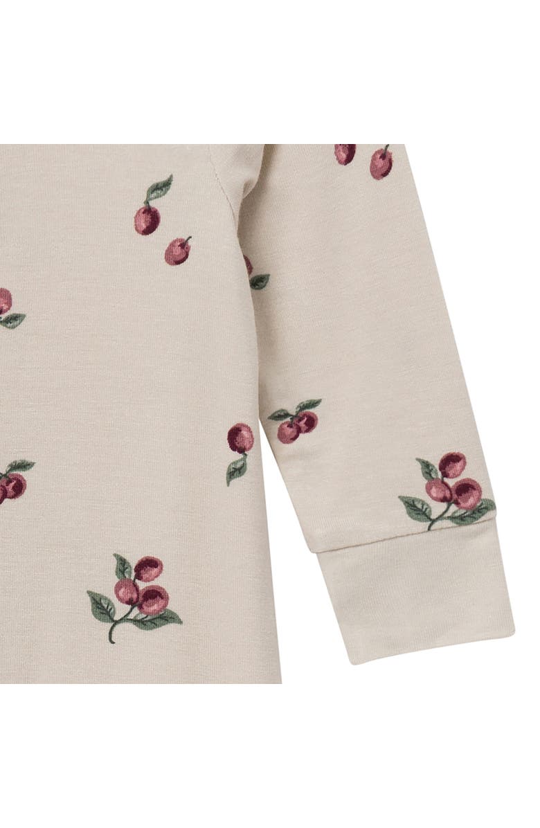 Modern Moments<sup>™</sup> by Gerber Long Sleeve Footless Rompers, Alternate, color, Gray And Purple