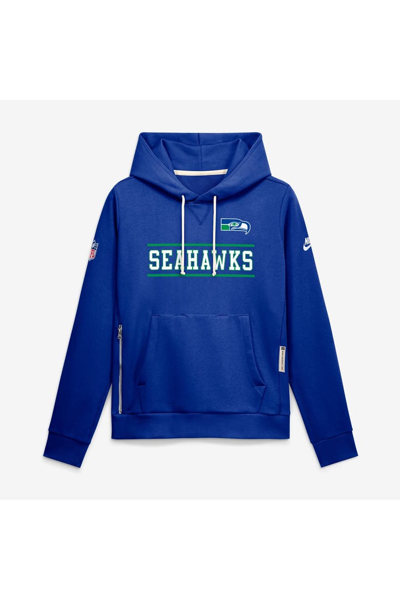 Women's Nike  Royal Seattle Seahawks Sideline Standard Issue Alternate Dri-FIT Hoodie, Alternate, color, Royal