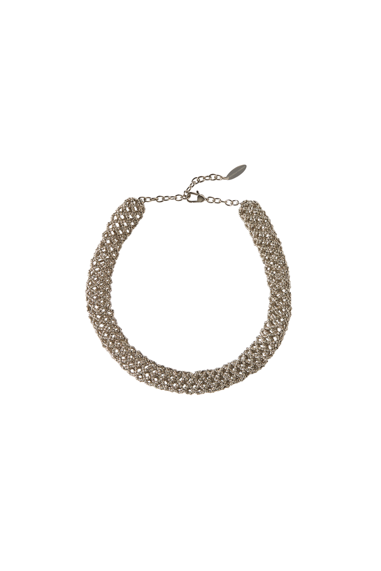 Sterling silver choker, Alternate, color, Silver