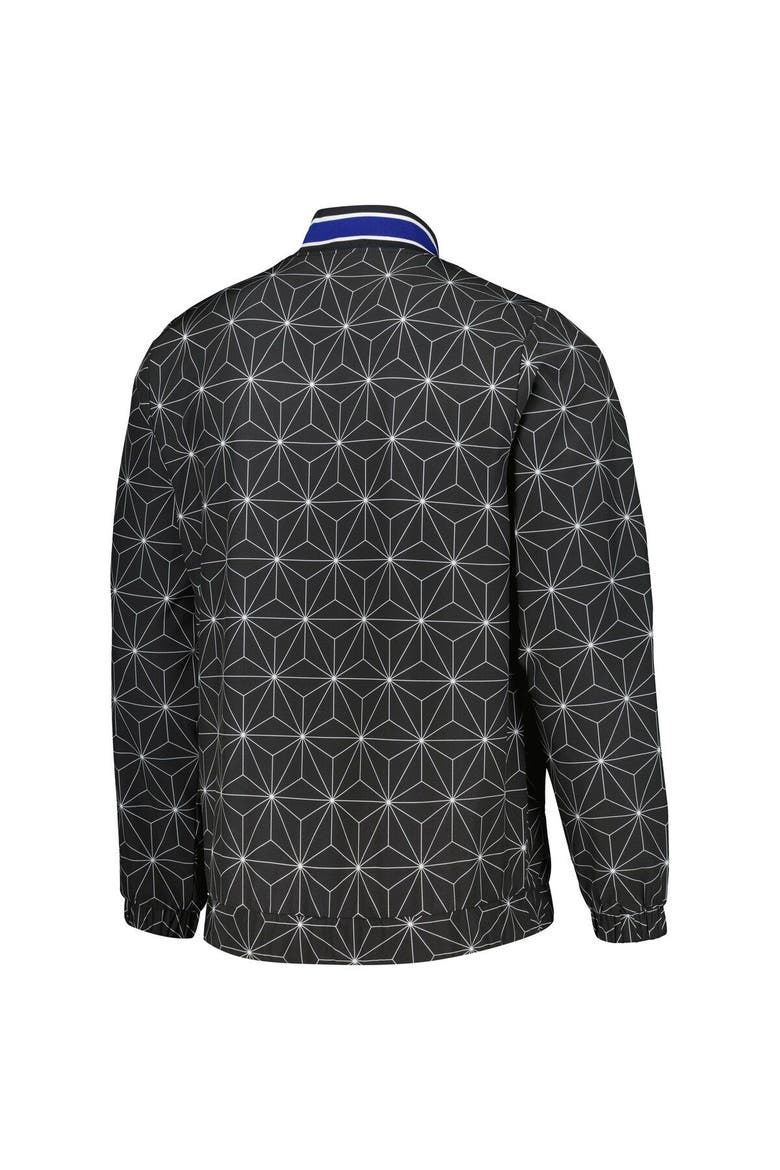 Men's Starter Black Philadelphia 76ers In-Field Play Fashion Satin Full-Zip Varsity Jacket, Alternate, color, Black