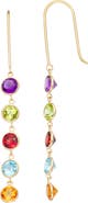 FUZION CREATIONS Stone Drop Earrings