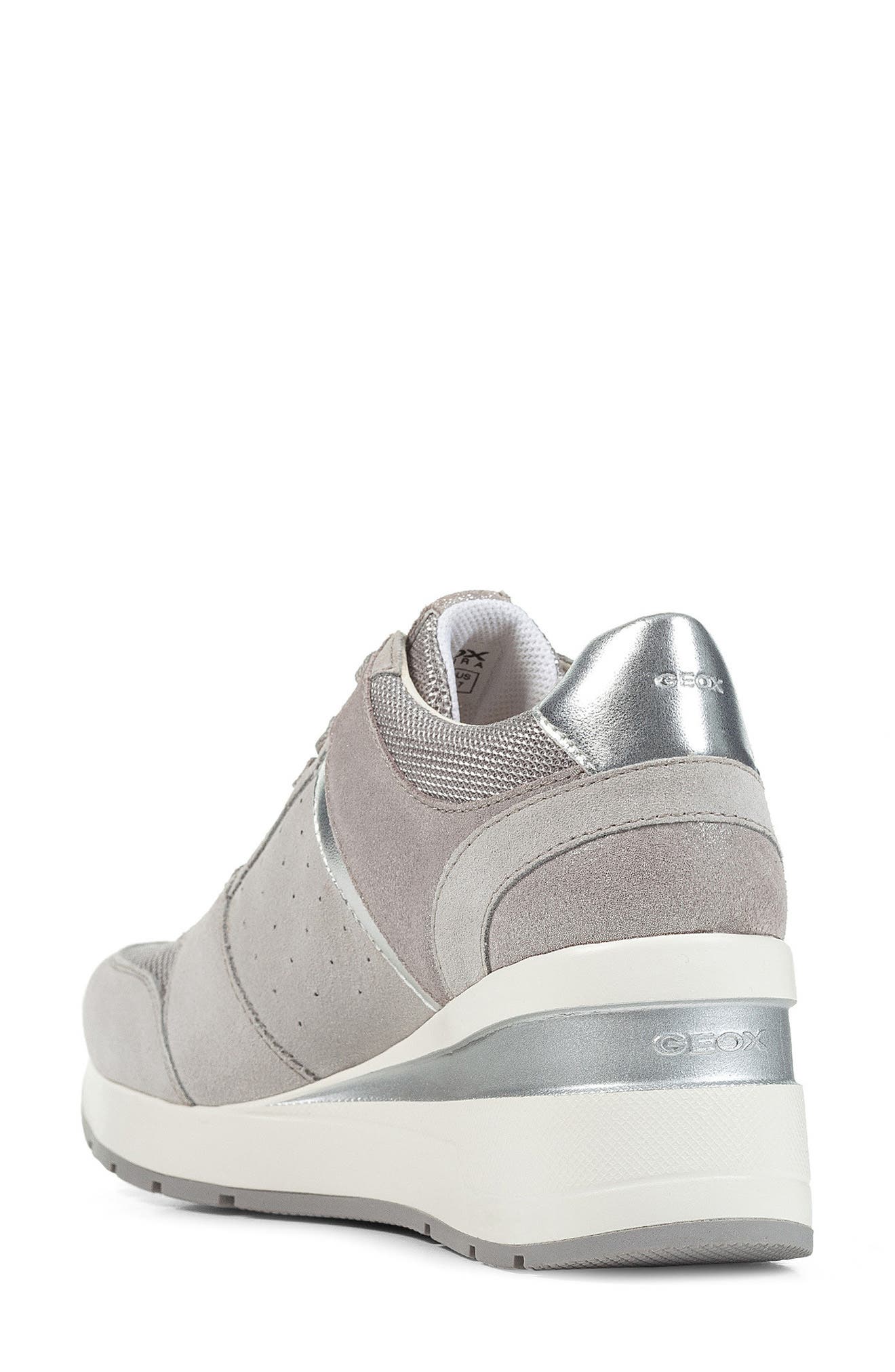 Geox Zosma Wedge Sneaker, Alternate, color, 