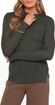 Petal & Pup Delphine Fine Rib Knit Top