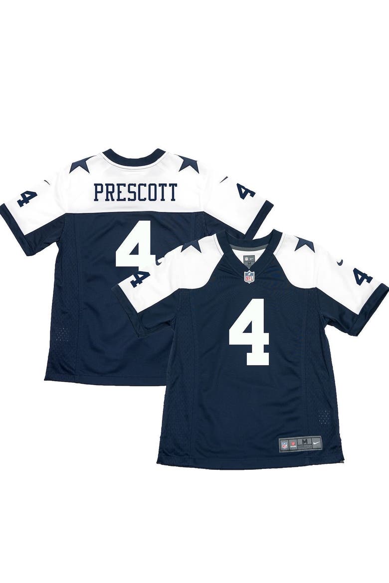 Youth Nike Leighton Vander Esch White Dallas Cowboys Color Rush Game Jersey, Main, color, NAVY