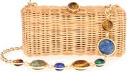 JUDITH LEIBER COUTURE Poppy Wicker Basket Clutch