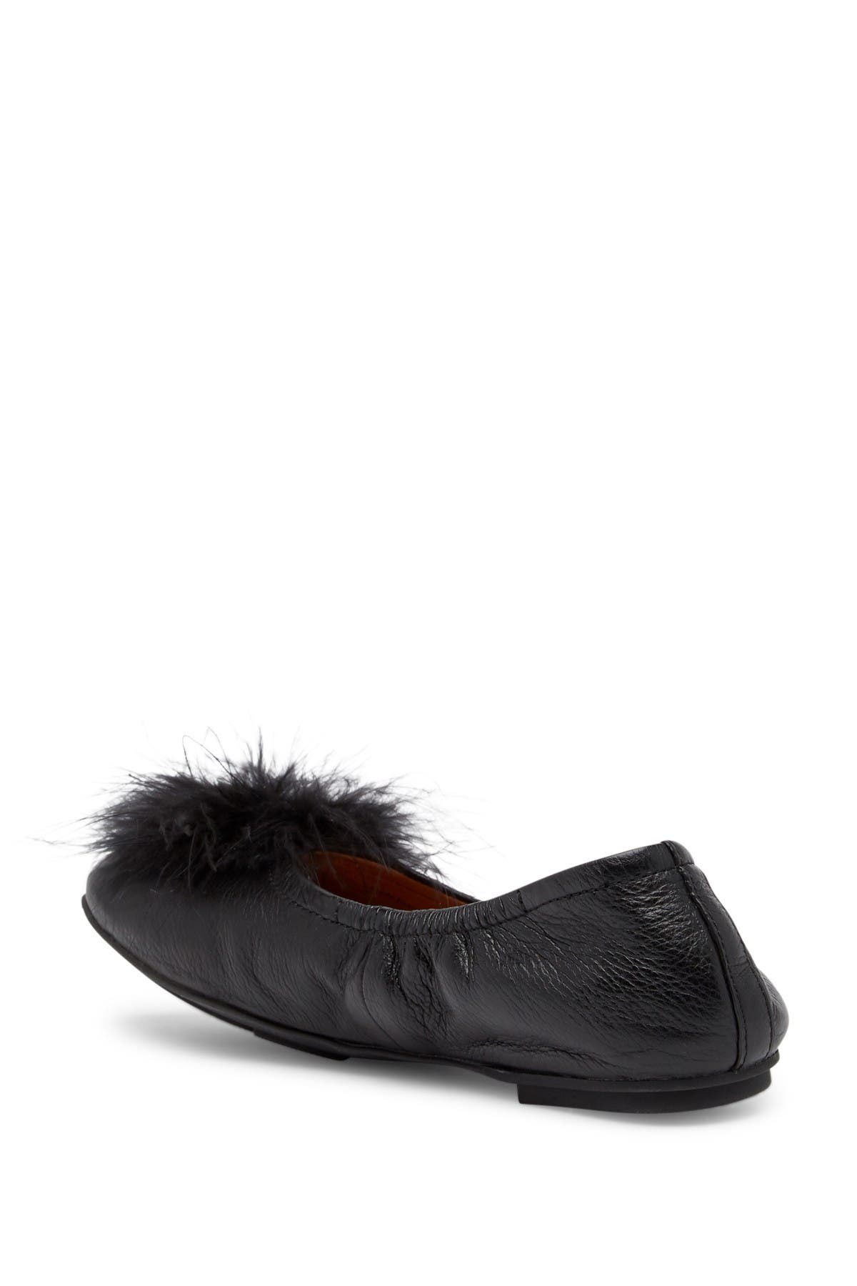 Gentle Souls Signature Portia Genuine Turkey Feather Pompom Flat, Alternate, color, 