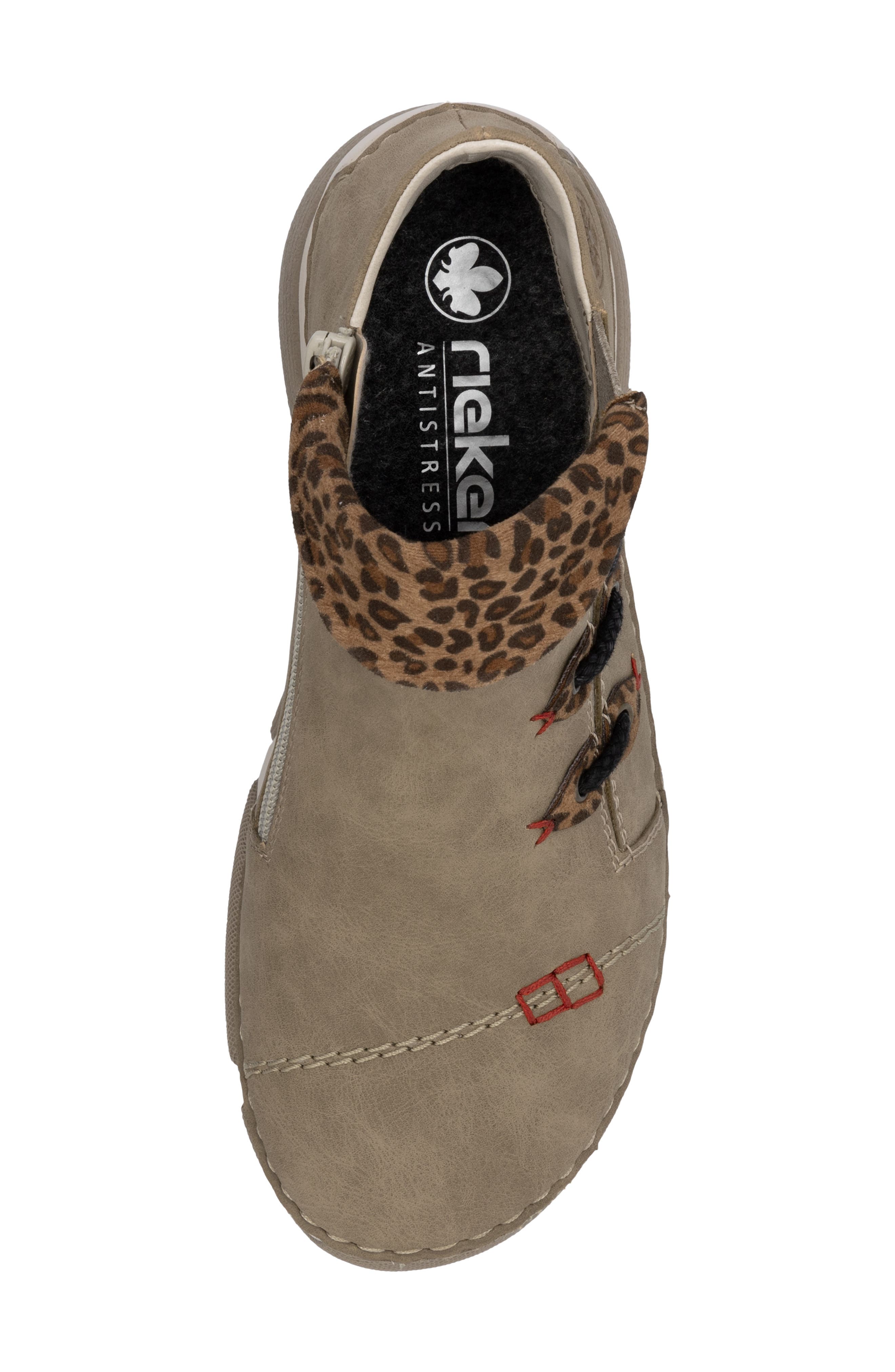 Rieker Angela Sneaker, Alternate, color, Fango/ Leo-Nuss