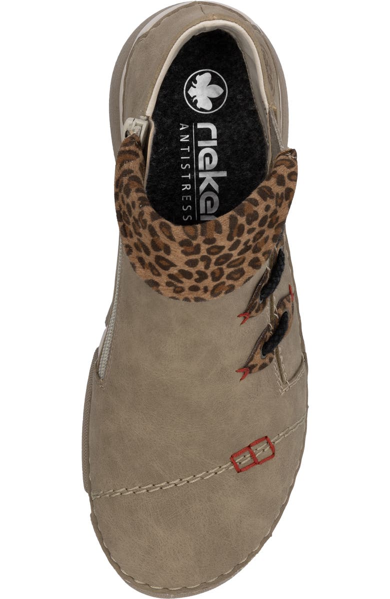 Rieker Angela Sneaker, Alternate, color, Fango/ Leo-Nuss