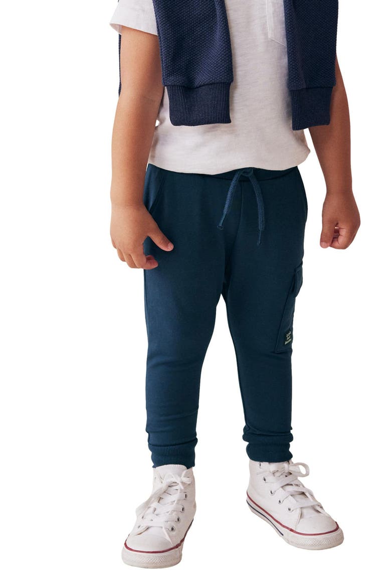 Kids' Stretch Cotton Skinny Utility Joggers, Alternate, color, BLUE
