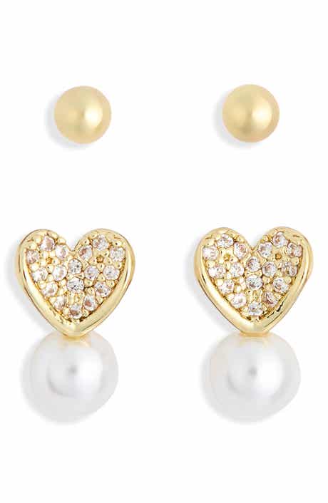 NORDSTROM RACK 2-Pack Heart Stud Earrings