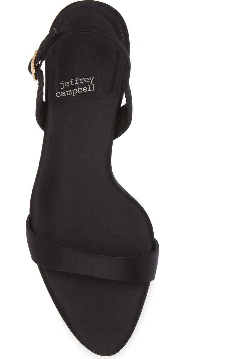 Jeffrey Campbell Go-Getter Sandal, Alternate, color, Black Satin