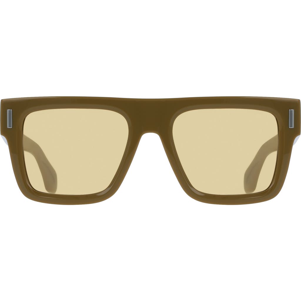 Ferragamo 53mm Square Sunglasses In Khaki