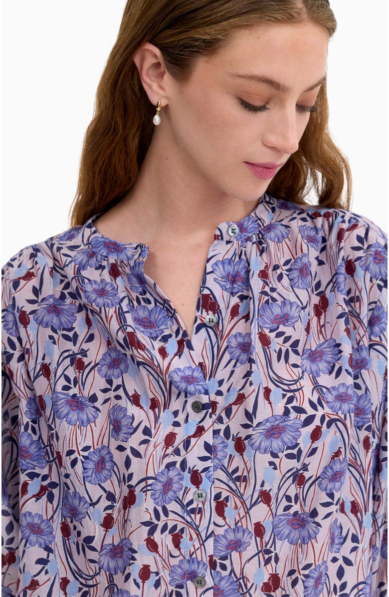 Rebecca Taylor Daphne Blouse, Alternate, color, Iris Multi