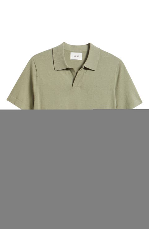 Ryan 6311 Cotton & Linen Johnny Collar Polo