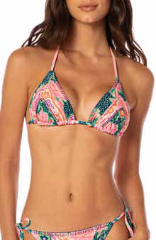 Blush Floral Alana Reversible Bikini Top