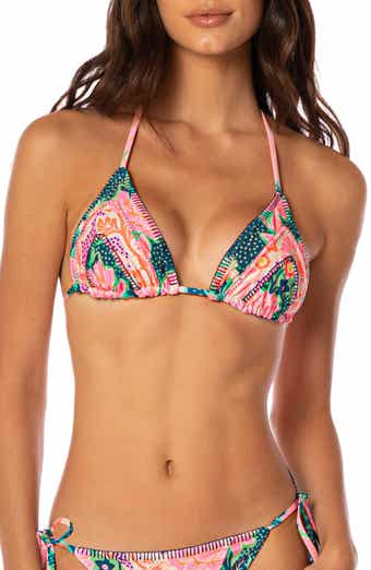 Blush Floral Alana Reversible Bikini Top