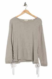 MAX STUDIO Cinching Side Tie Pullover Sweater