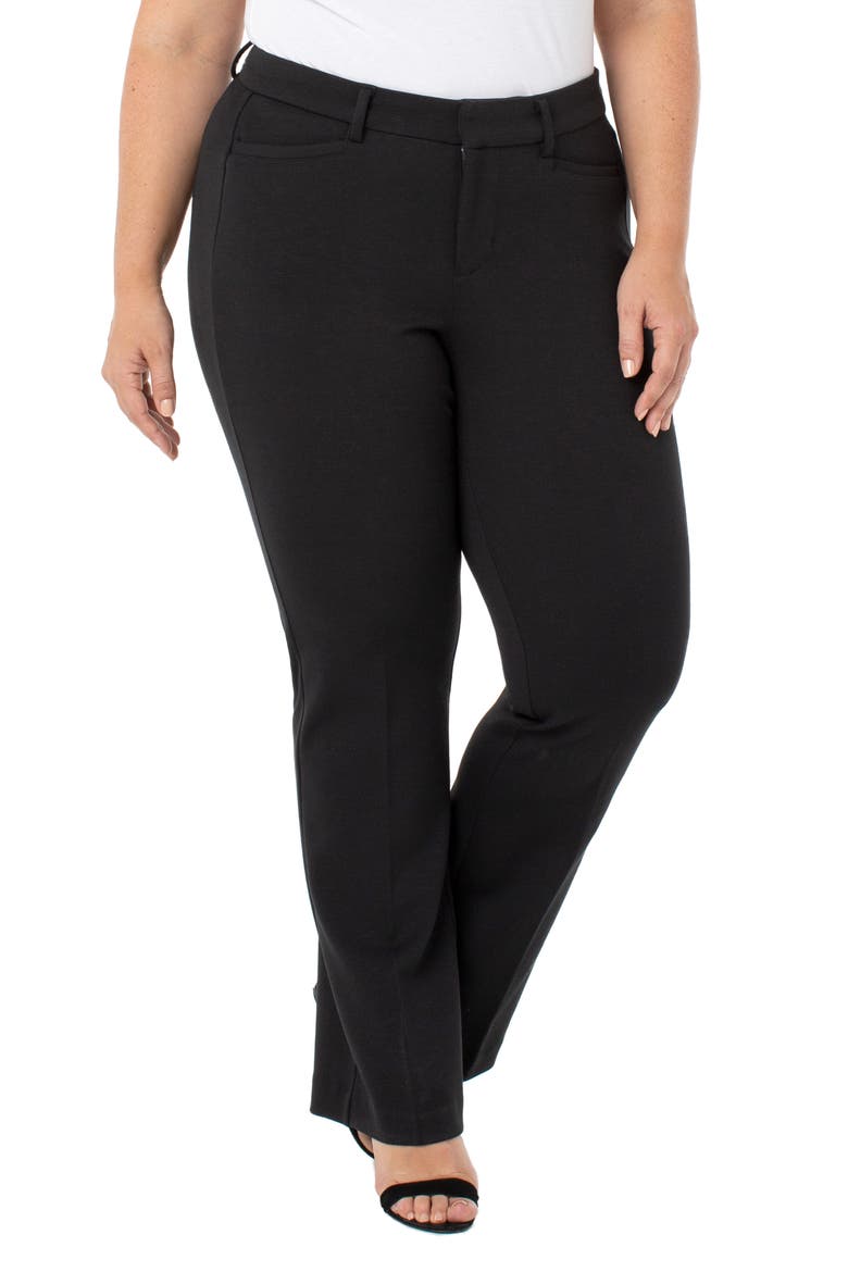 Bootcut Trousers, Main, color, BLACK