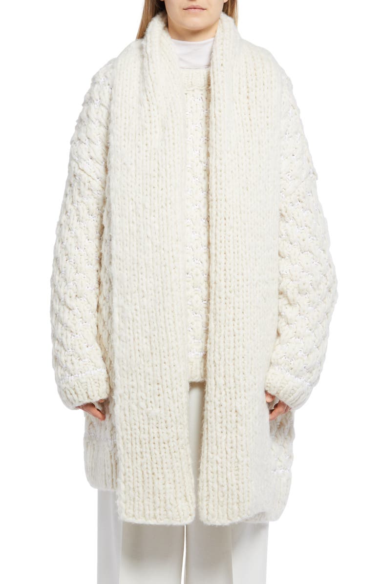 The Row Diya Oversize Cashmere Blend Long Cardigan, Main, color,