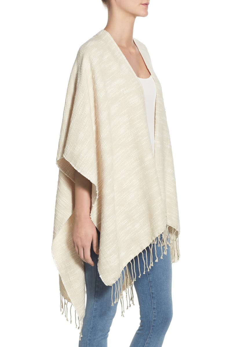 Caslon<sup>®</sup> Textured Woven Poncho, Alternate, color,