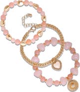 Jessica Simpson 3-Piece Charm Bracelet