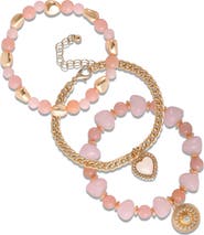 Jessica Simpson 3-Piece Charm Bracelet