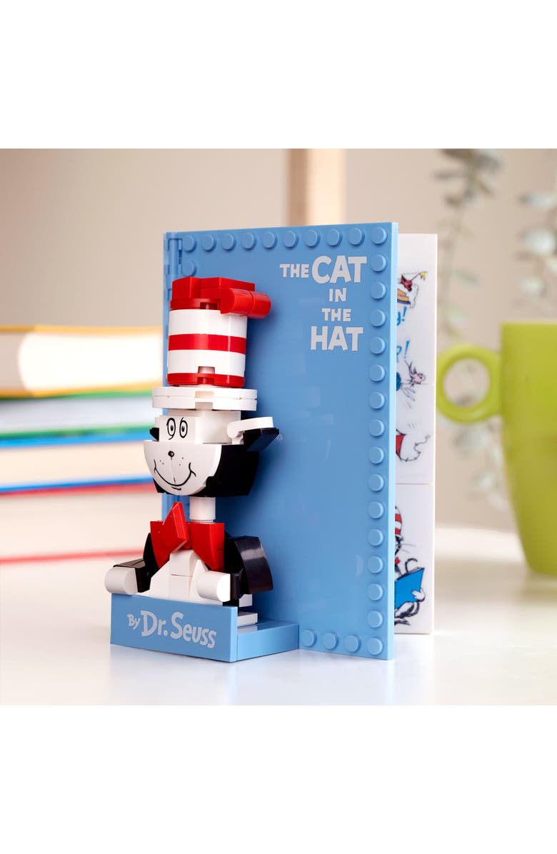 Brickcraft Dr. Seuss The Cat in the Hat Book Building Set, Alternate, color, White